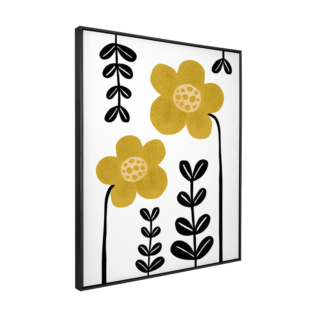 Quadro Decorativo Flores Amarelas 2 | Rafa Harger - Meu Rodapé