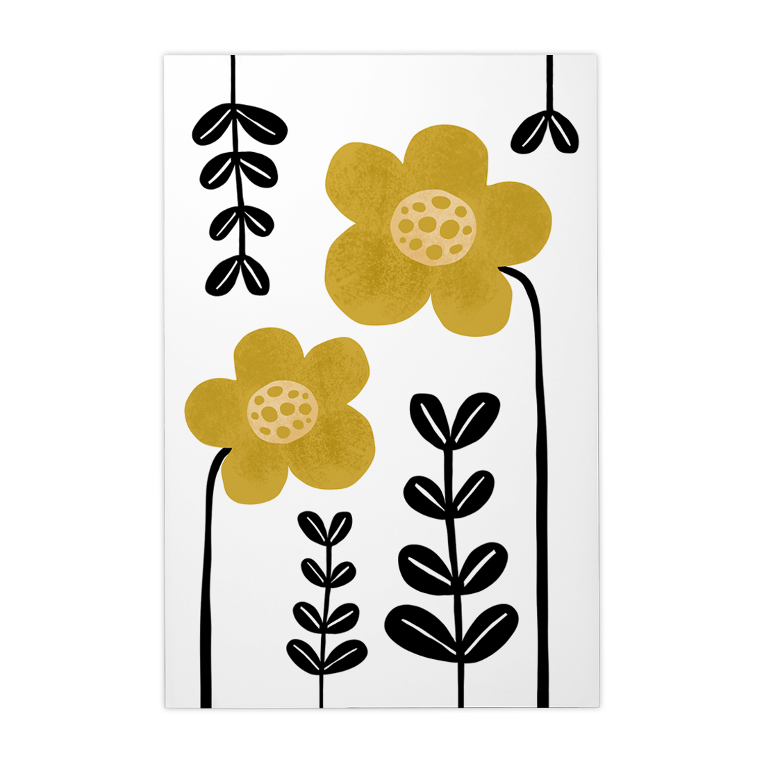 Quadro Decorativo Flores Amarelas 2 | Rafa Harger - Meu Rodapé