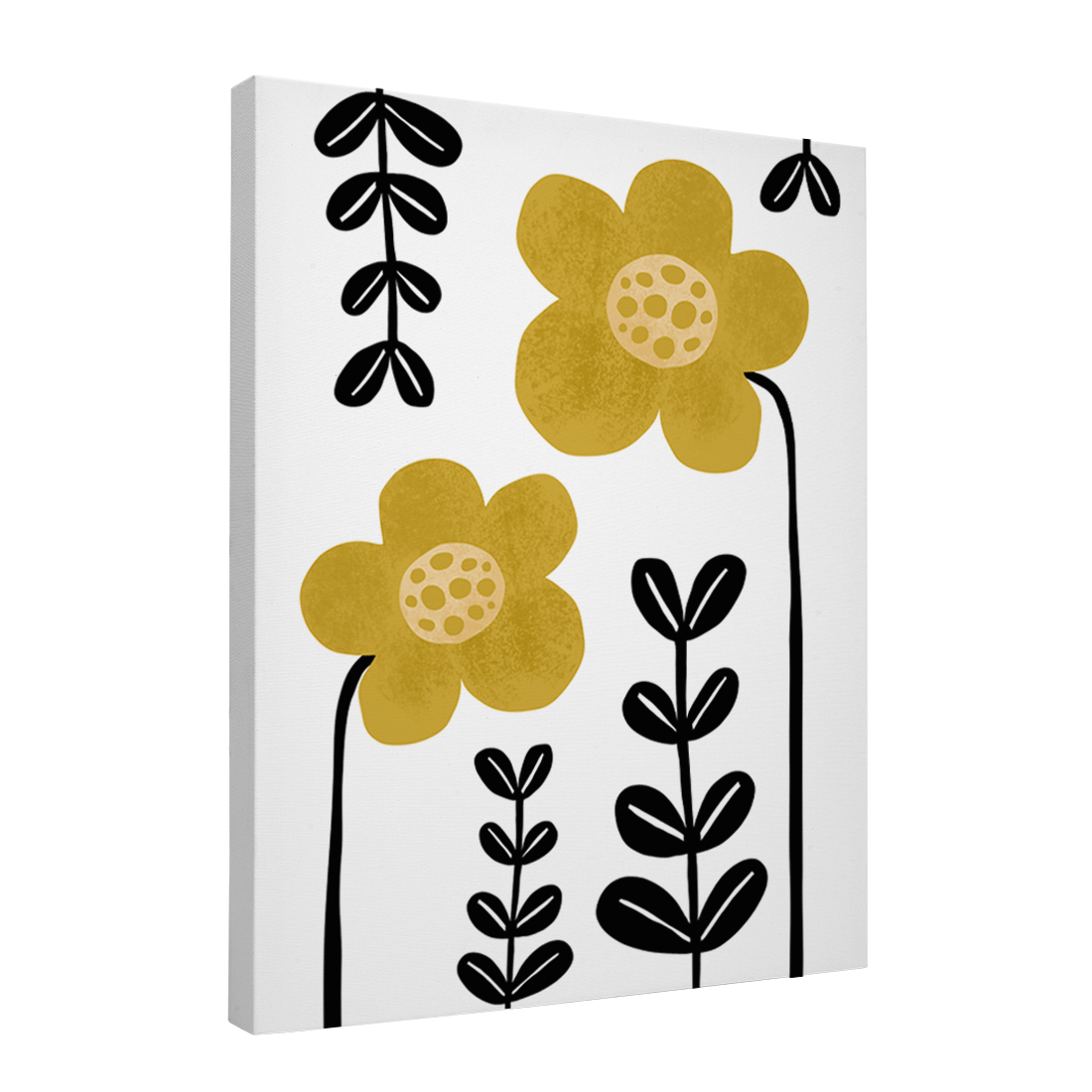 Quadro Decorativo Flores Amarelas 2 | Rafa Harger - Meu Rodapé