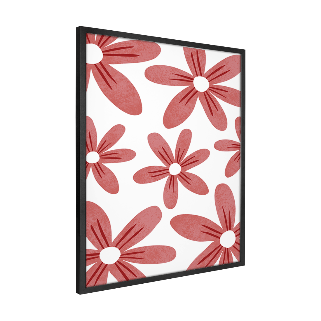 Quadro Decorativo Flores Vermelhas 1 | Rafa Harger - Meu Rodapé