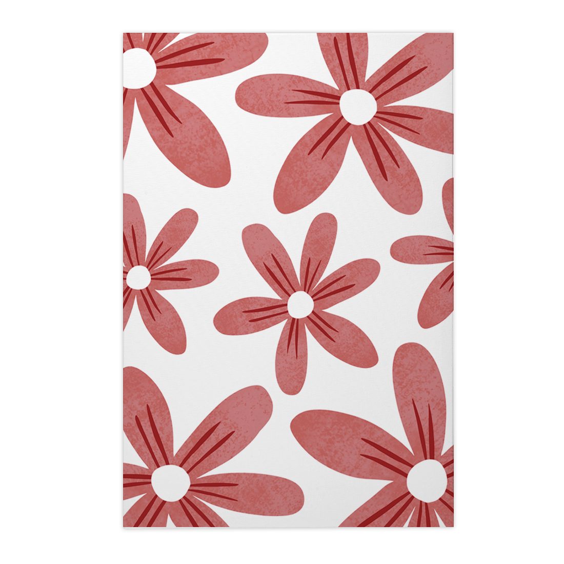 Quadro Decorativo Flores Vermelhas 1 | Rafa Harger - Meu Rodapé