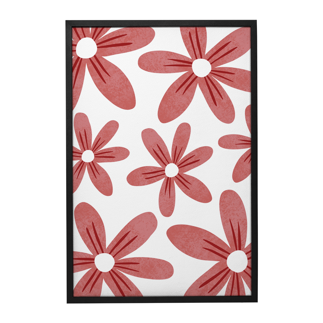 Quadro Decorativo Flores Vermelhas 1 | Rafa Harger - Meu Rodapé