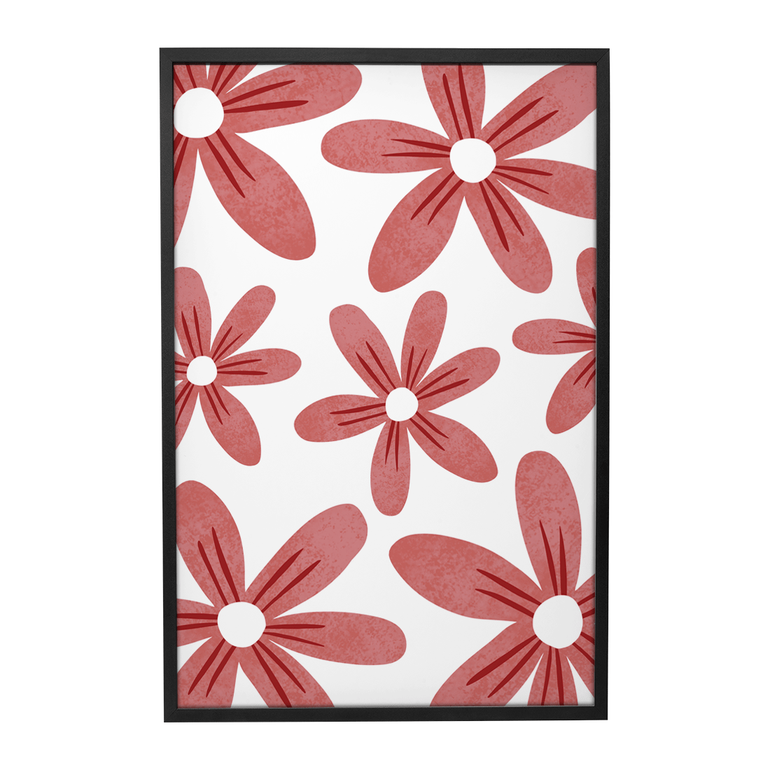 Quadro Decorativo Flores Vermelhas 1 | Rafa Harger - Meu Rodapé