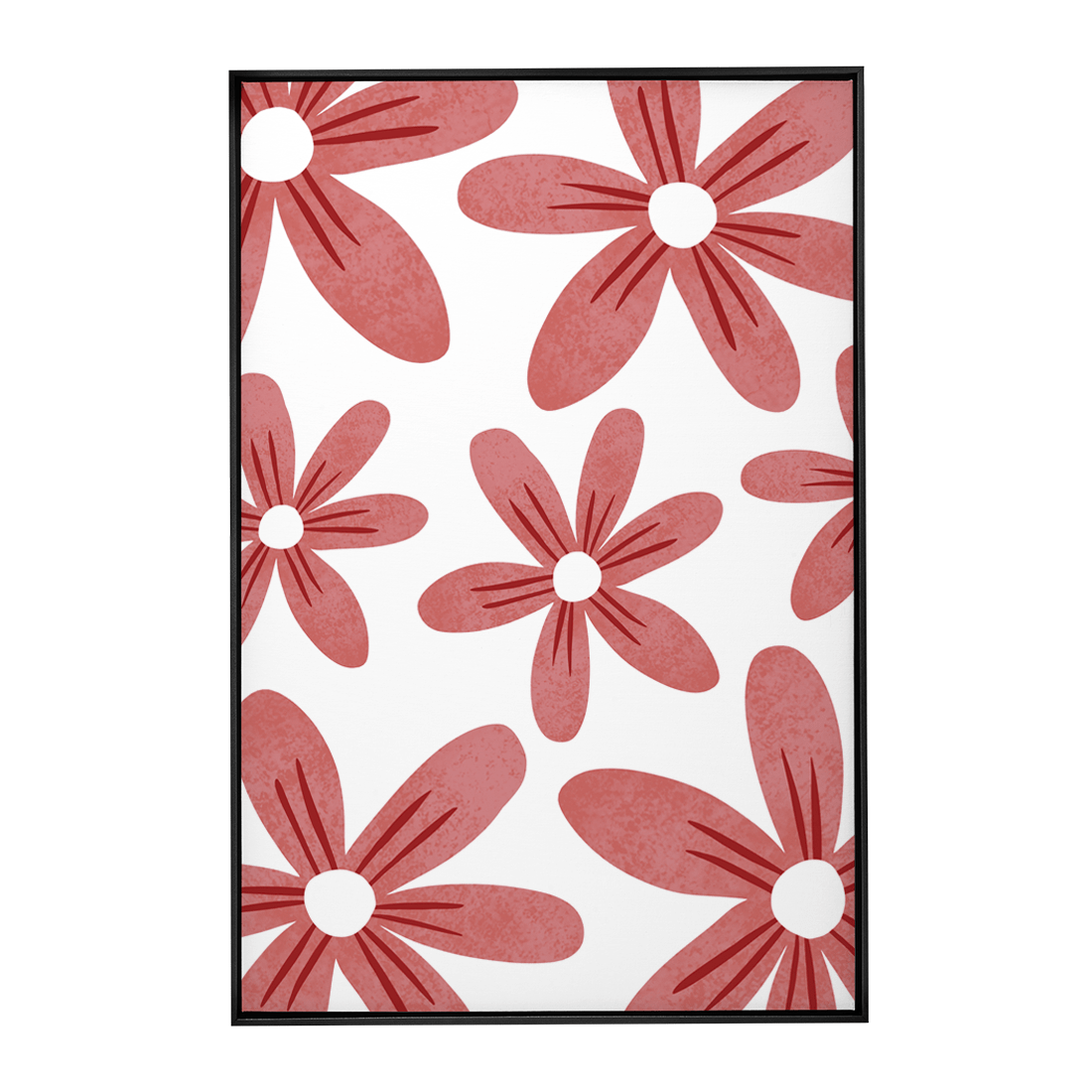 Quadro Decorativo Flores Vermelhas 1 | Rafa Harger - Meu Rodapé