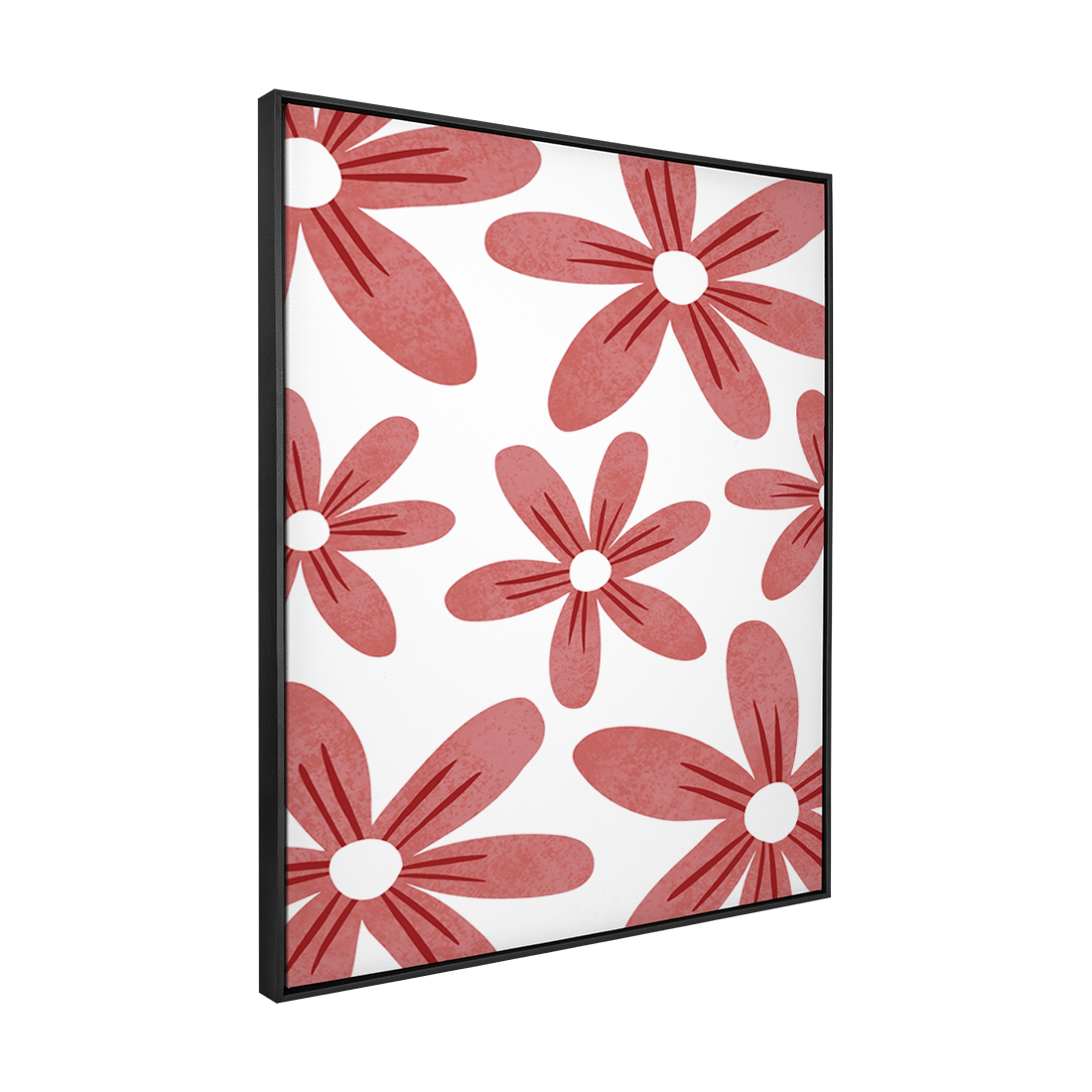 Quadro Decorativo Flores Vermelhas 1 | Rafa Harger - Meu Rodapé