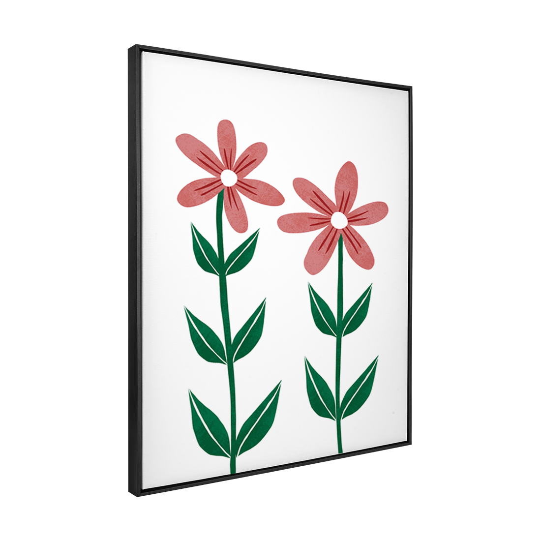 Quadro Decorativo Flores Vermelhas 3 | Rafa Harger - Meu Rodapé
