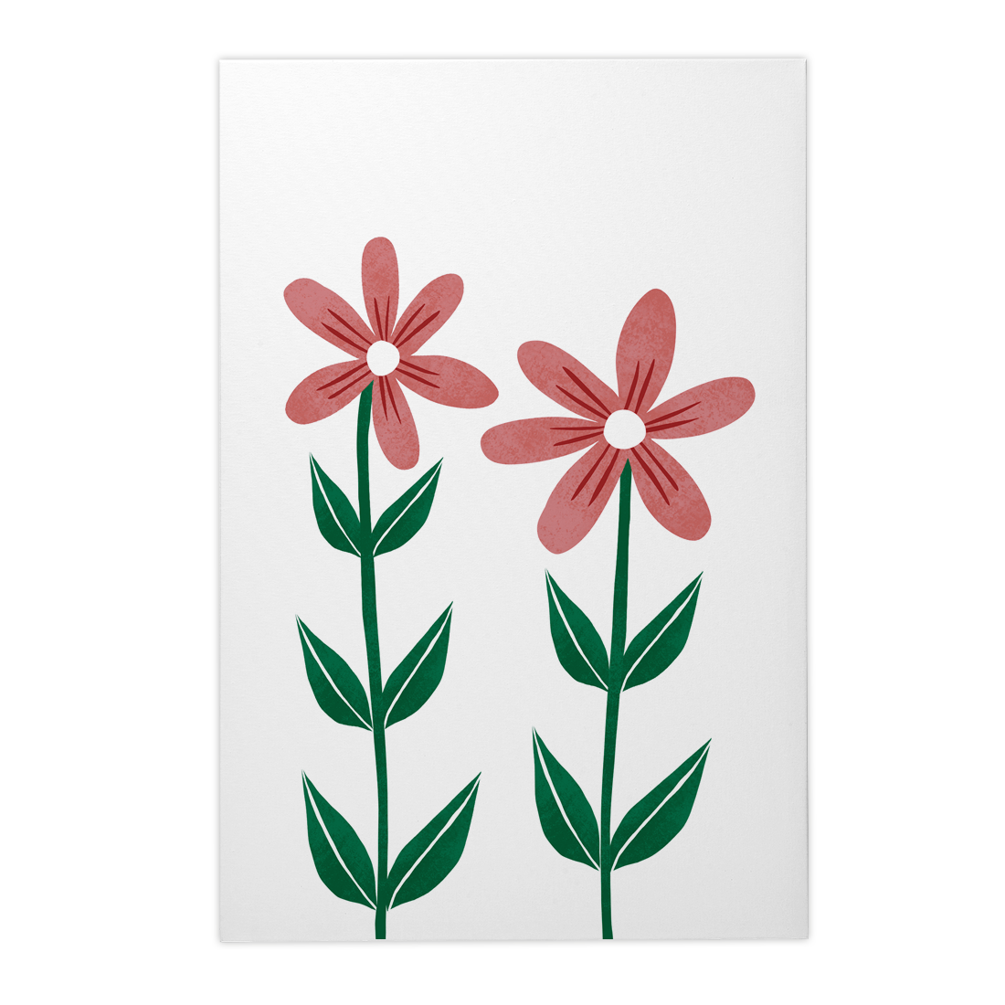 Quadro Decorativo Flores Vermelhas 3 | Rafa Harger - Meu Rodapé