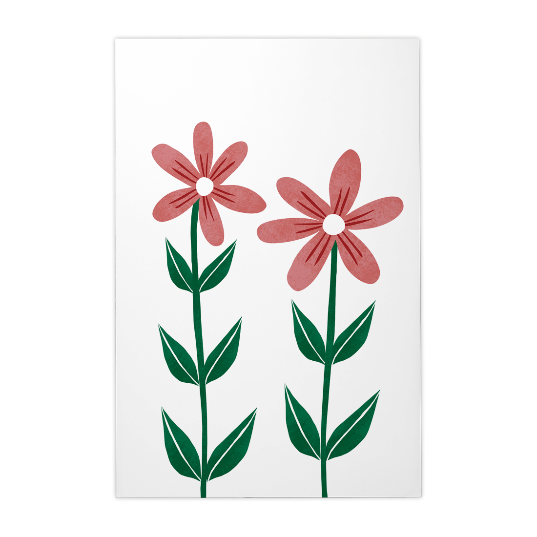 Quadro Decorativo Flores Vermelhas 3 | Rafa Harger - Meu Rodapé