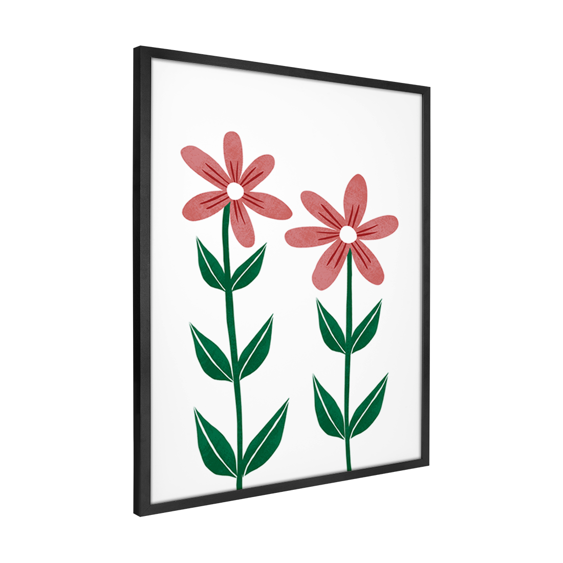 Quadro Decorativo Flores Vermelhas 3 | Rafa Harger - Meu Rodapé