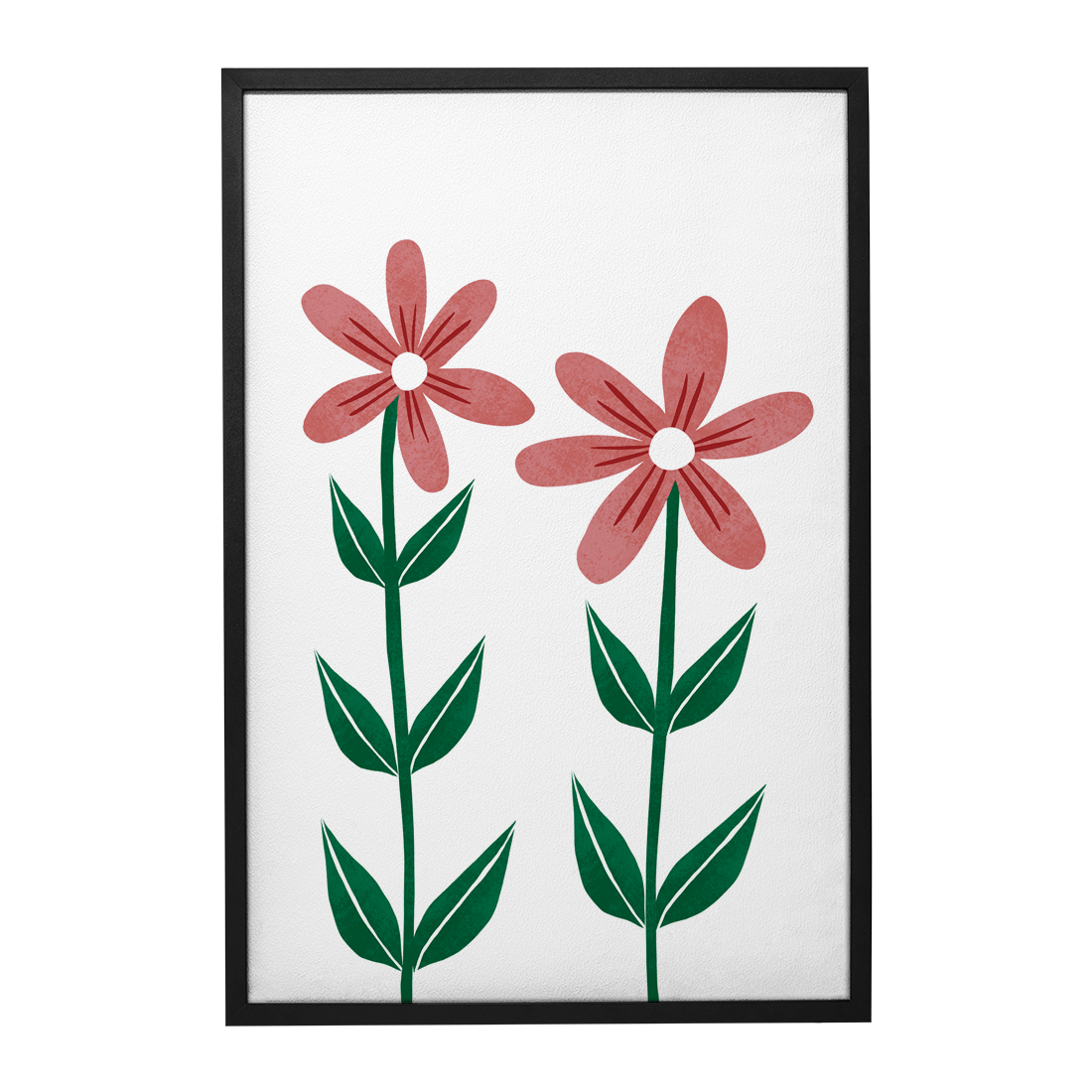 Quadro Decorativo Flores Vermelhas 3 | Rafa Harger - Meu Rodapé