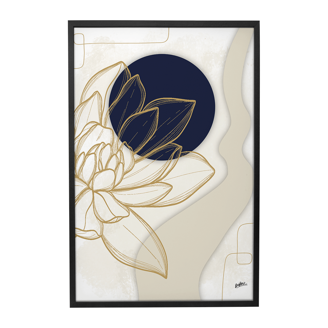 Quadro Decorativo Monarca | BiBox - Meu Rodapé
