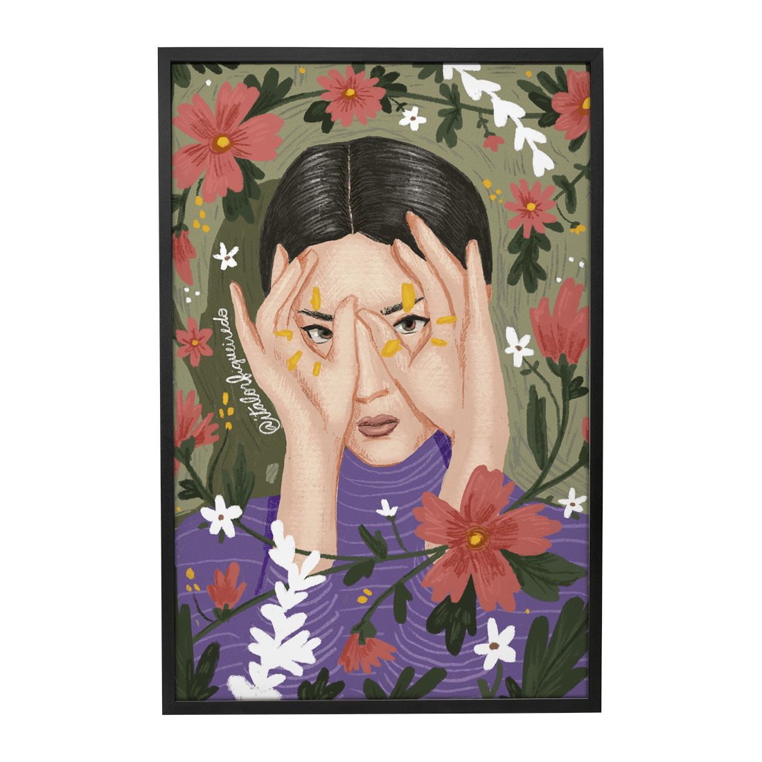 Quadro Decorativo Olhar Floral | Ítalo Figueiredo - Meu Rodapé