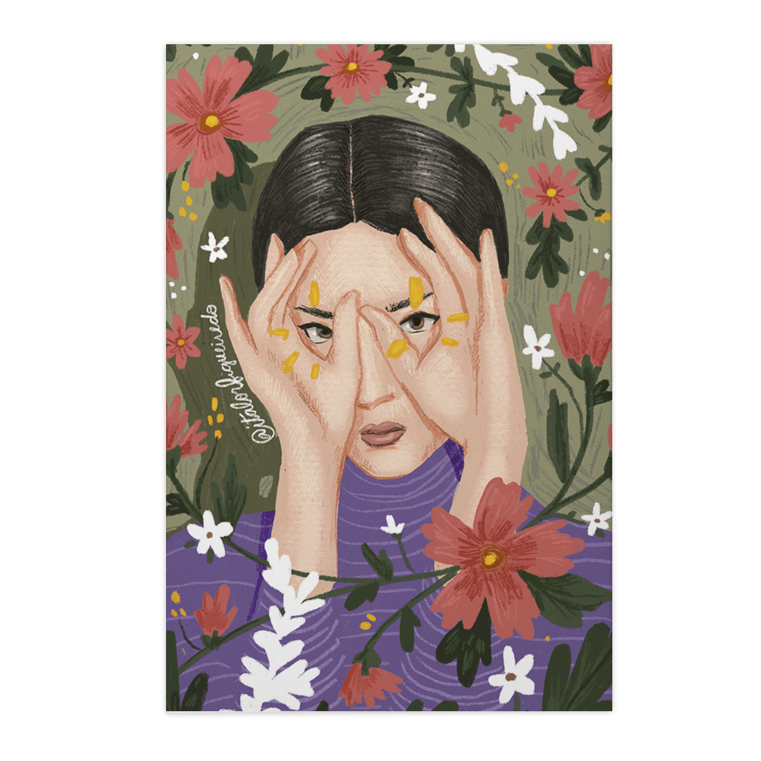 Quadro Decorativo Olhar Floral | Ítalo Figueiredo - Meu Rodapé
