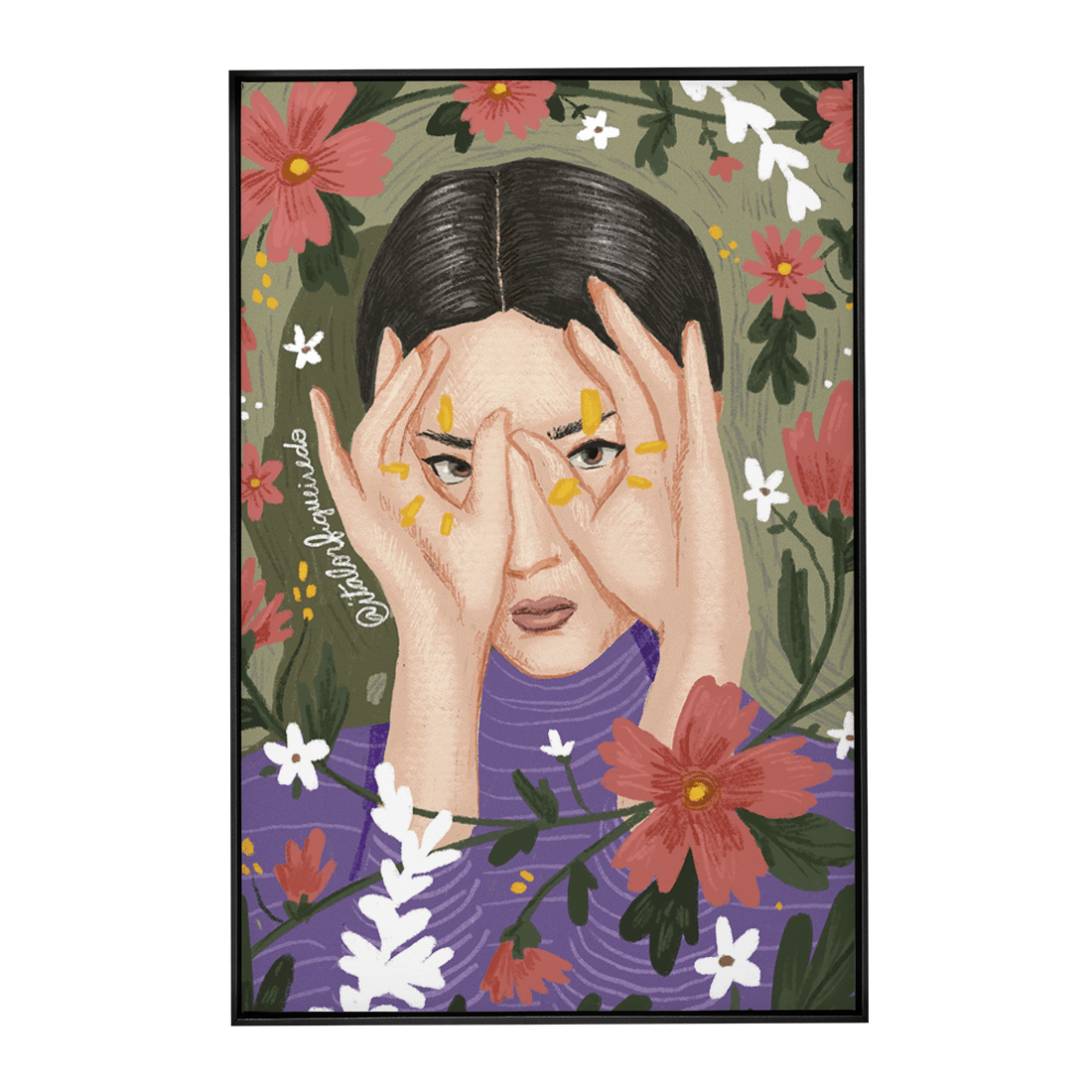 Quadro Decorativo Olhar Floral | Ítalo Figueiredo - Meu Rodapé