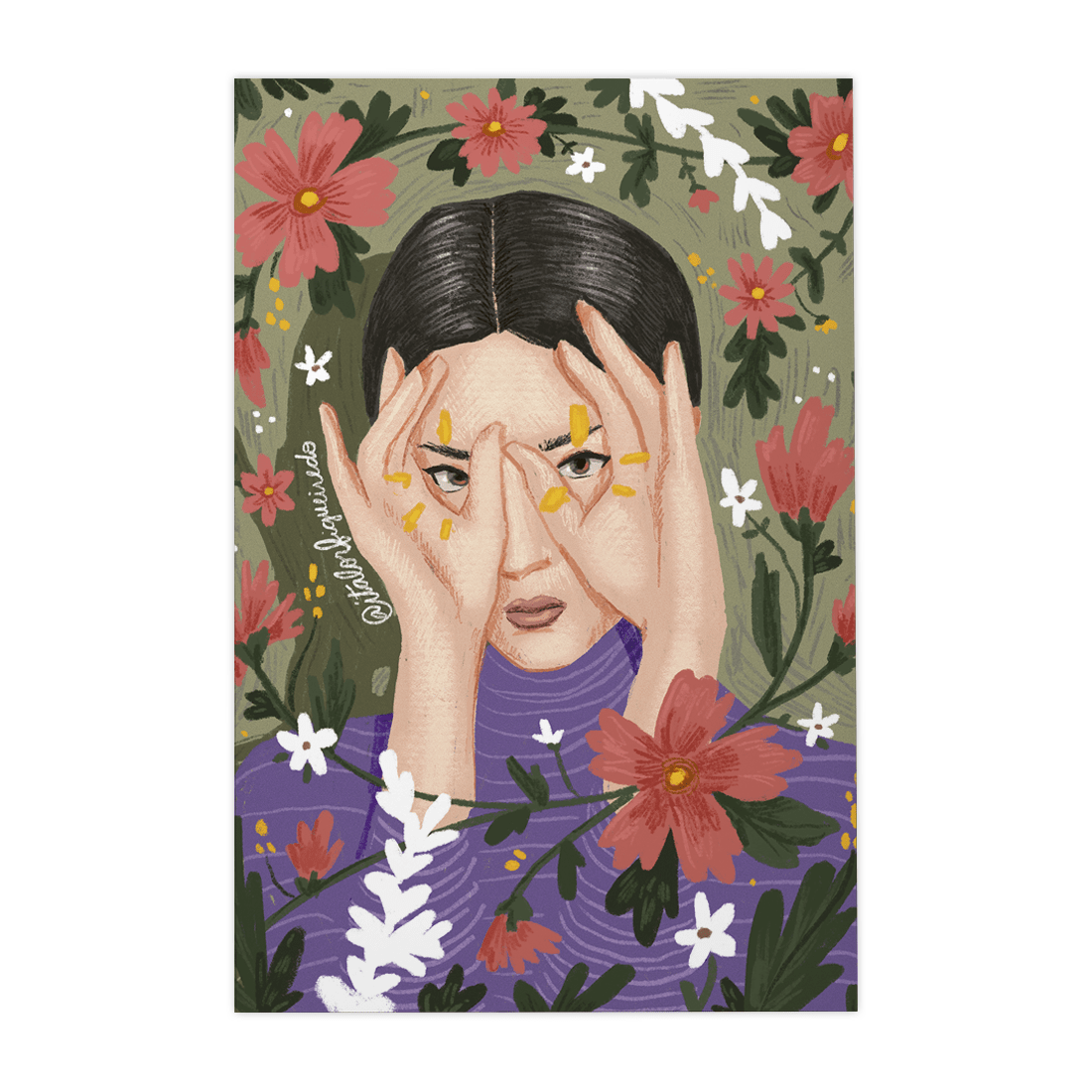 Quadro Decorativo Olhar Floral | Ítalo Figueiredo - Meu Rodapé