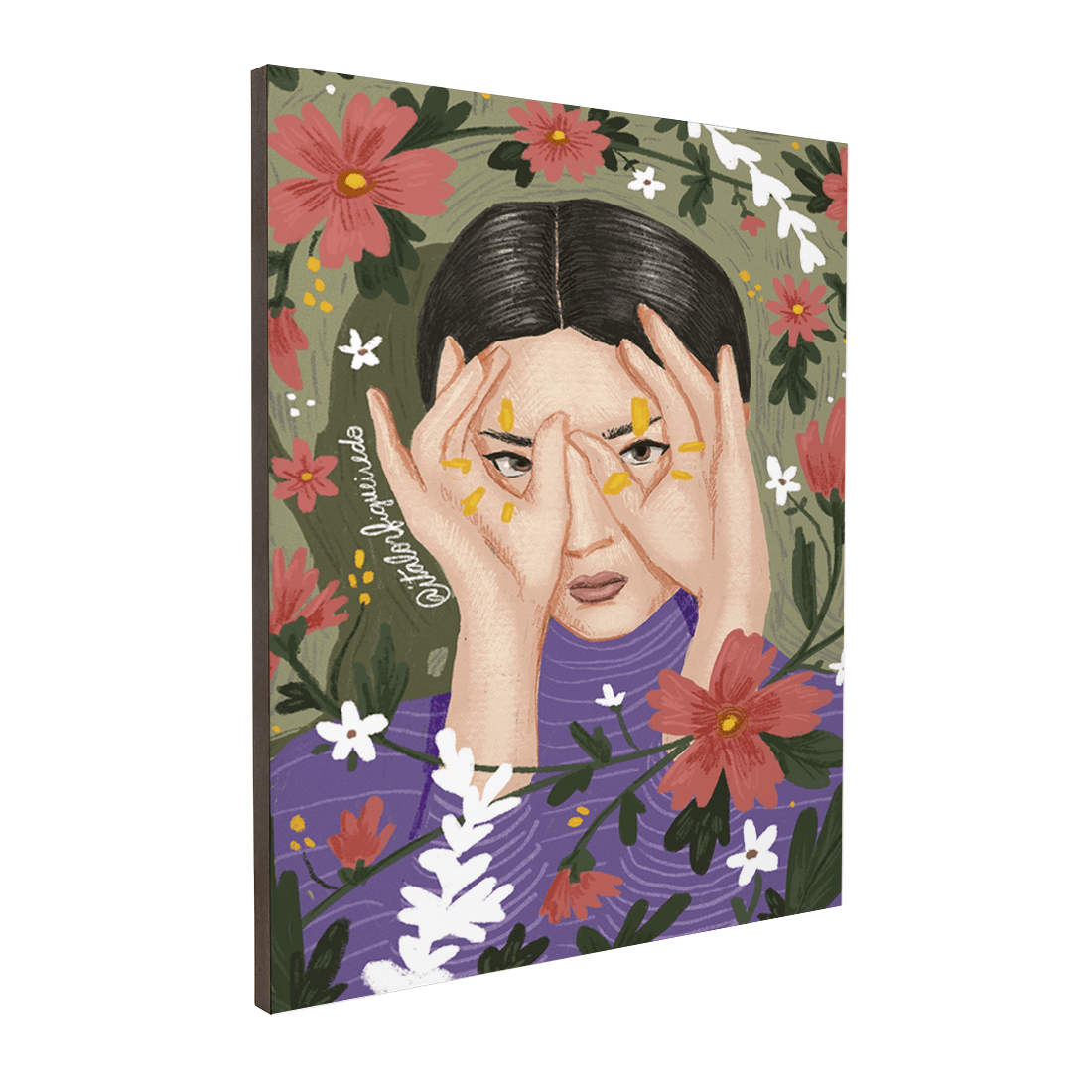 Quadro Decorativo Olhar Floral | Ítalo Figueiredo - Meu Rodapé