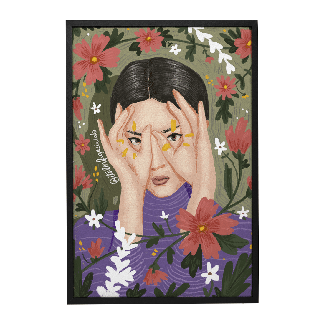 Quadro Decorativo Olhar Floral | Ítalo Figueiredo - Meu Rodapé