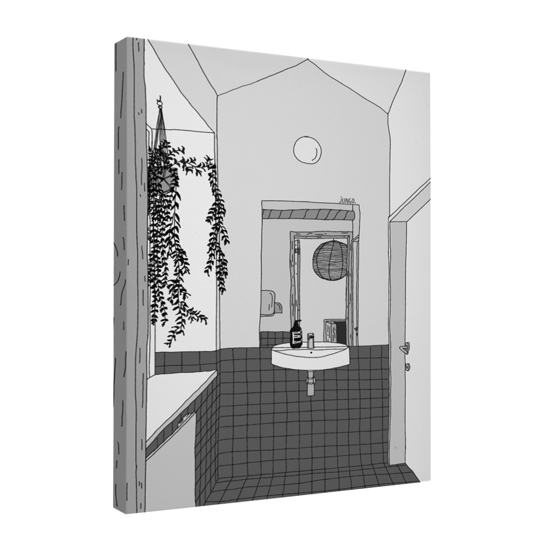 Quadro Decorativo Reflexo | Jungo - Meu Rodapé