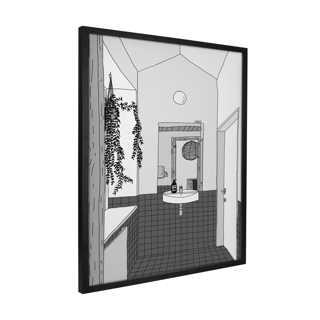 Quadro Decorativo Reflexo | Jungo - Meu Rodapé