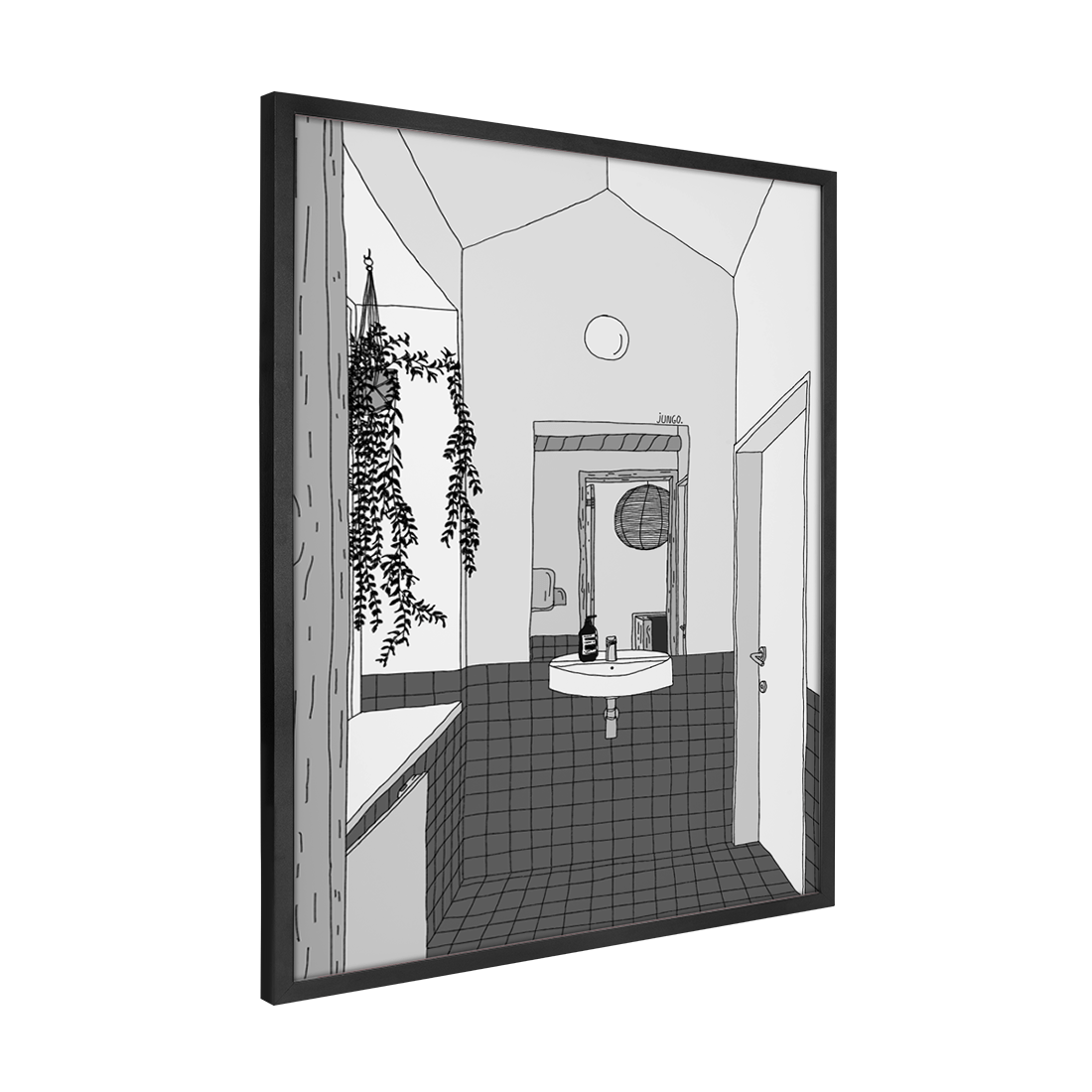 Quadro Decorativo Reflexo | Jungo - Meu Rodapé