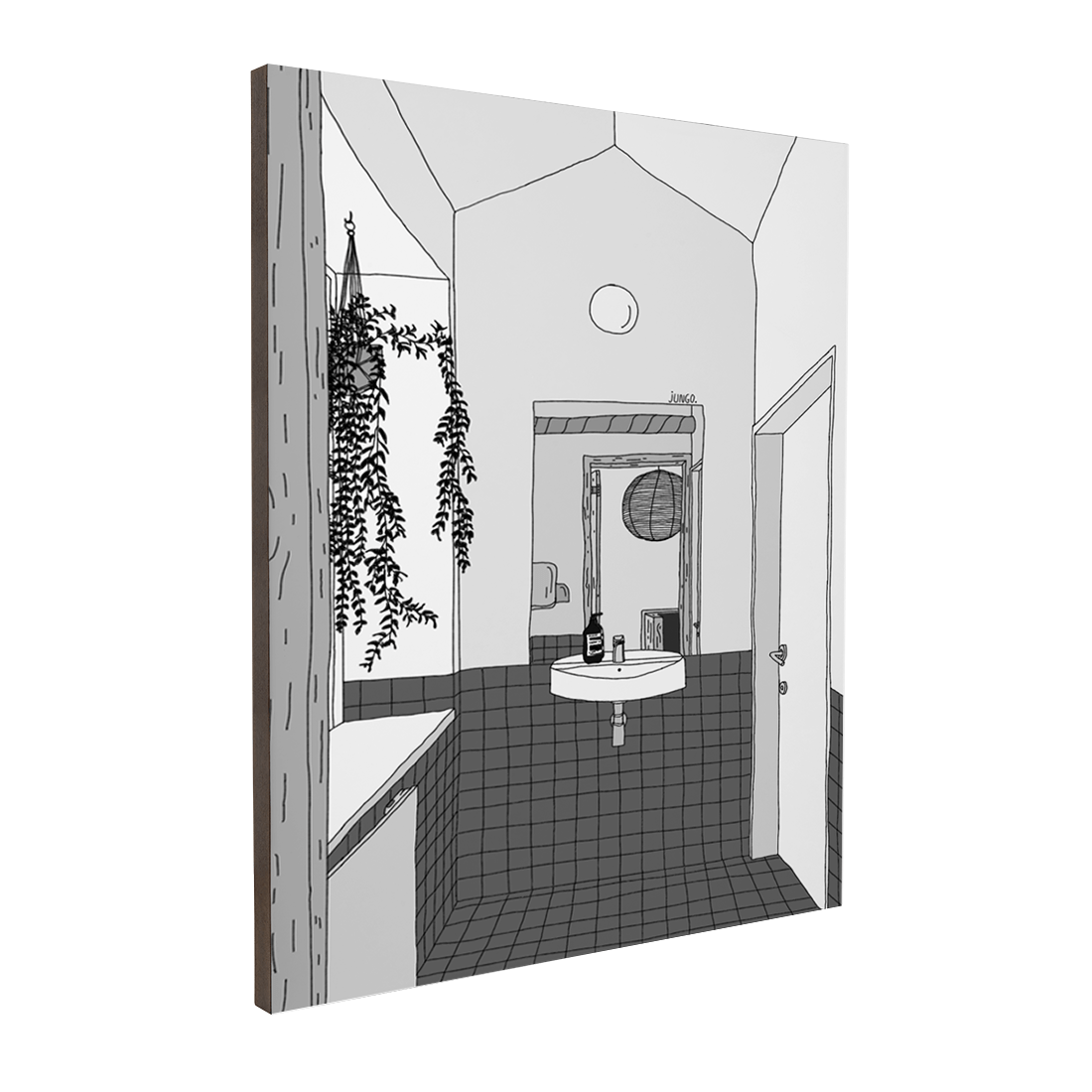 Quadro Decorativo Reflexo | Jungo - Meu Rodapé