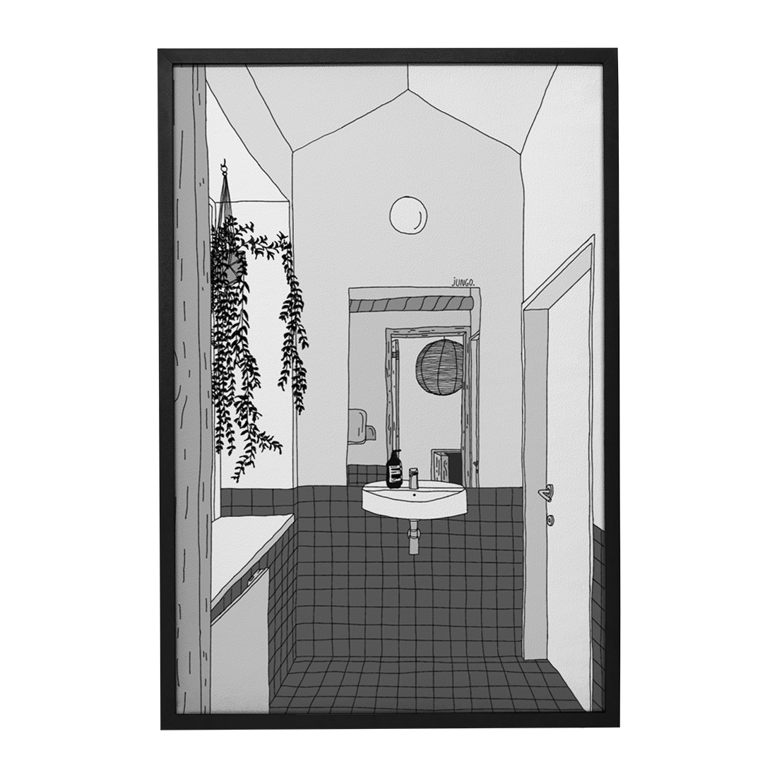 Quadro Decorativo Reflexo | Jungo - Meu Rodapé