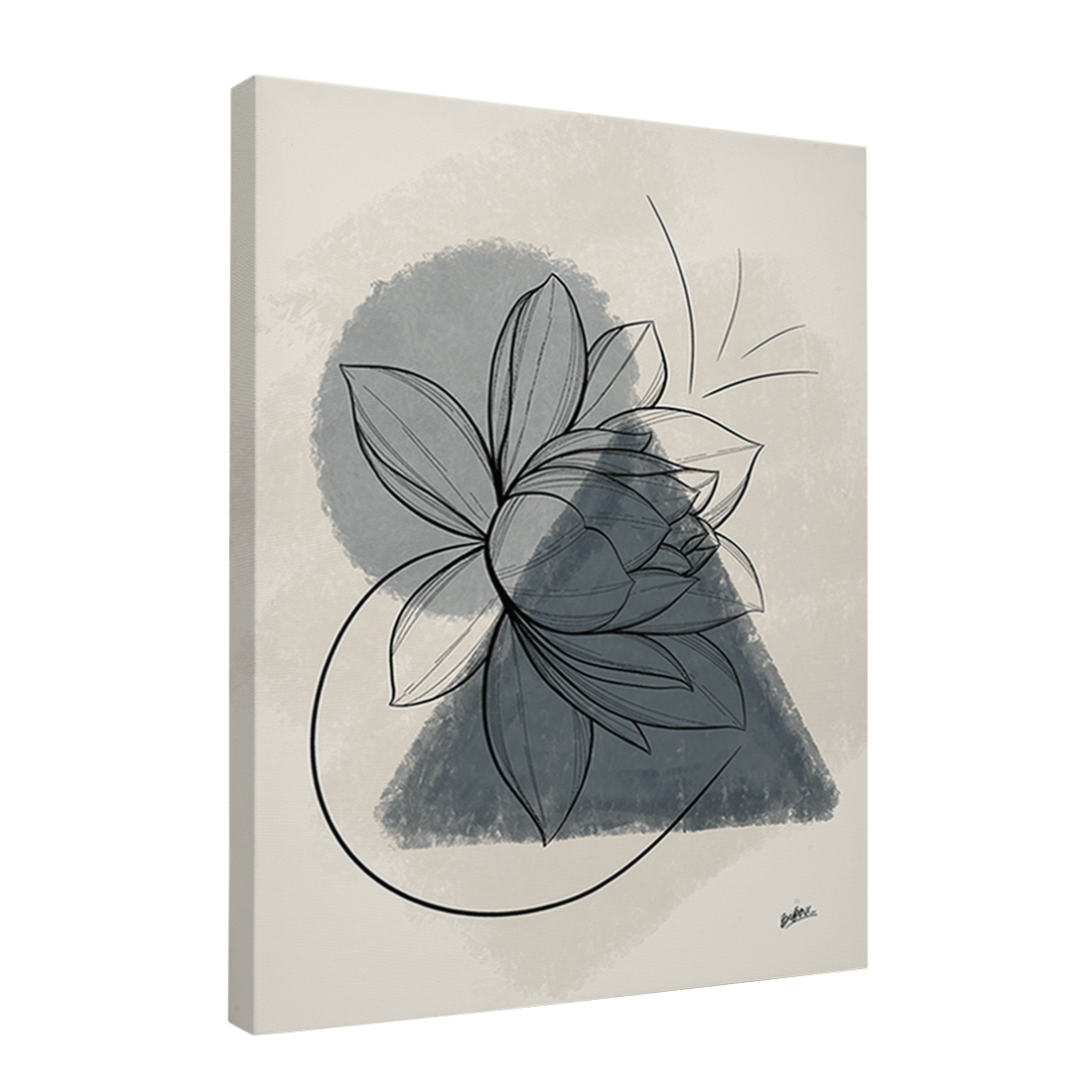 Quadro Decorativo Tríade Azul | BiBox - Meu Rodapé