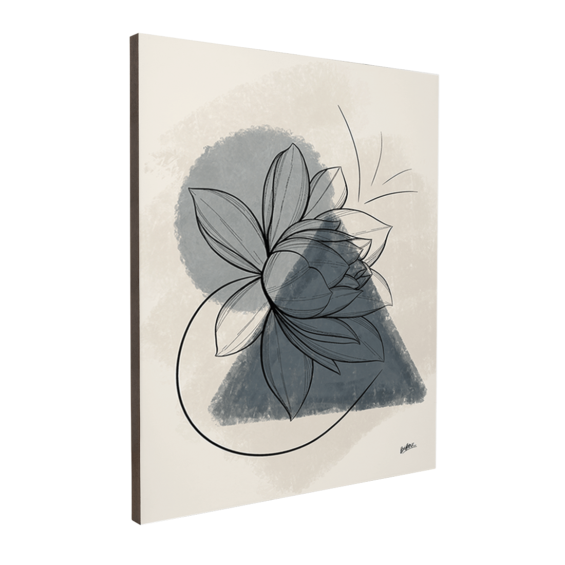 Quadro Decorativo Tríade Azul | BiBox - Meu Rodapé