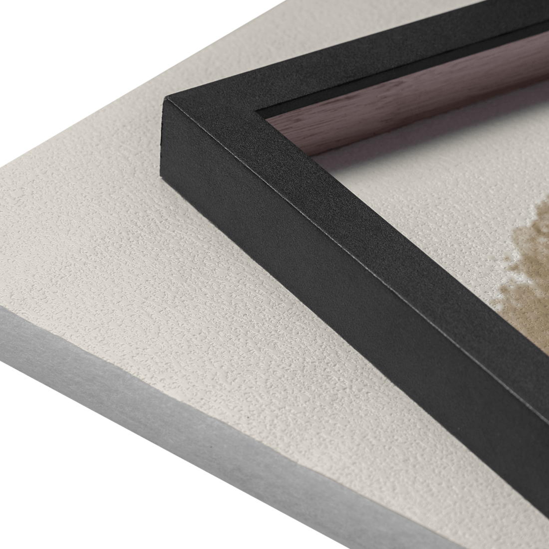 Quadro Decorativo Tríade Bege | BiBox - Meu Rodapé