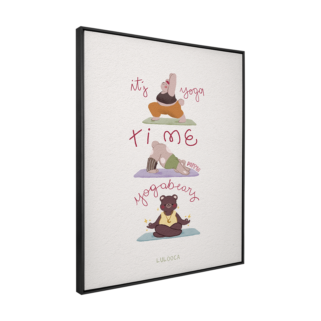 Quadro Decorativo Yoga Bears | Luana Gurgel - Meu Rodapé