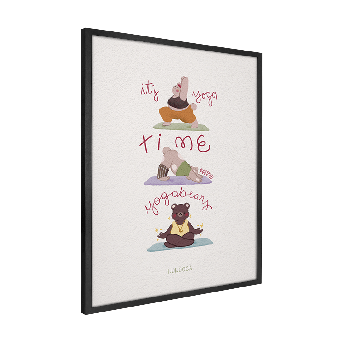 Quadro Decorativo Yoga Bears | Luana Gurgel - Meu Rodapé