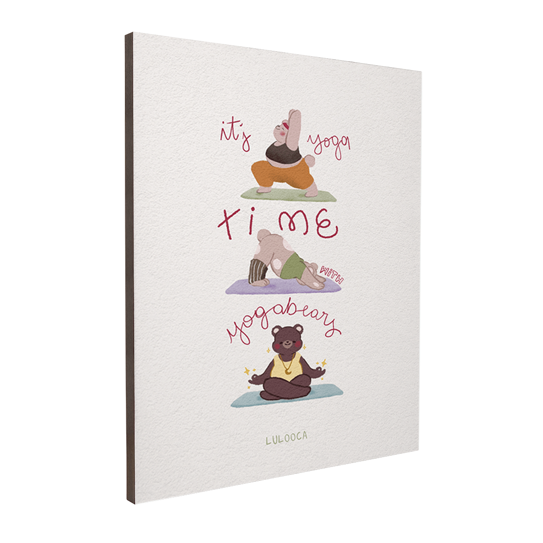 Quadro Decorativo Yoga Bears | Luana Gurgel - Meu Rodapé