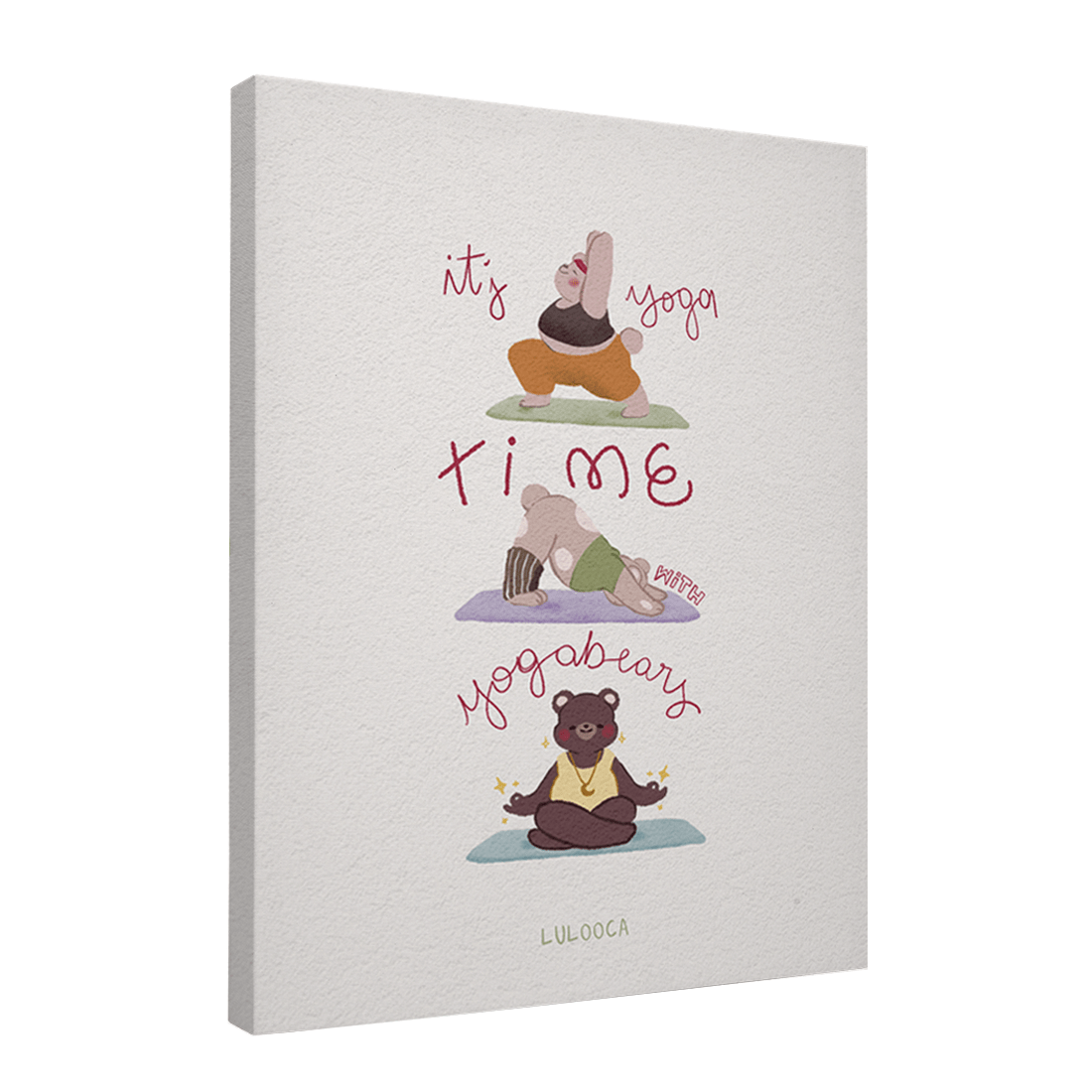 Quadro Decorativo Yoga Bears | Luana Gurgel - Meu Rodapé