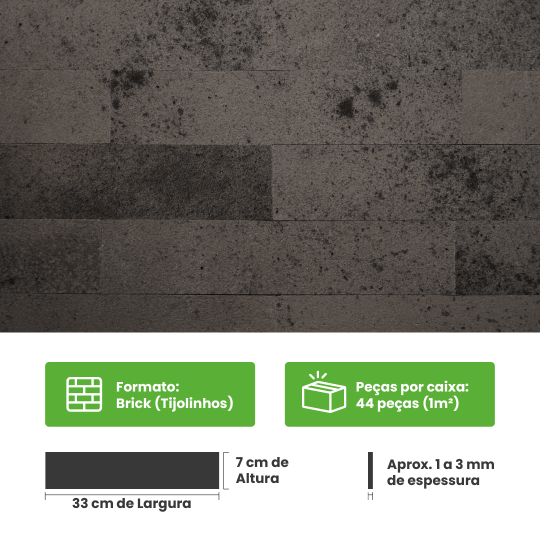 Revestimento Pedra Flexível Autocolante | Linha Petra - Meu Rodapé