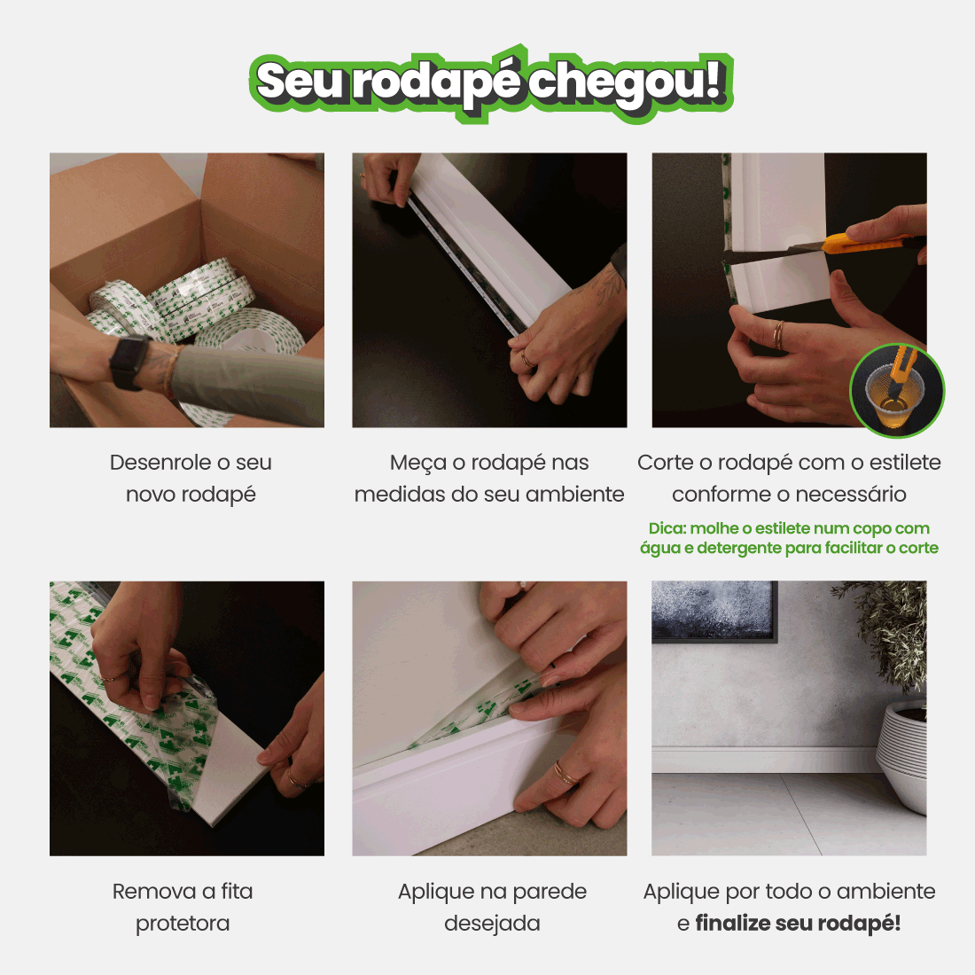 Rodapé de EVA Autocolante | RP52