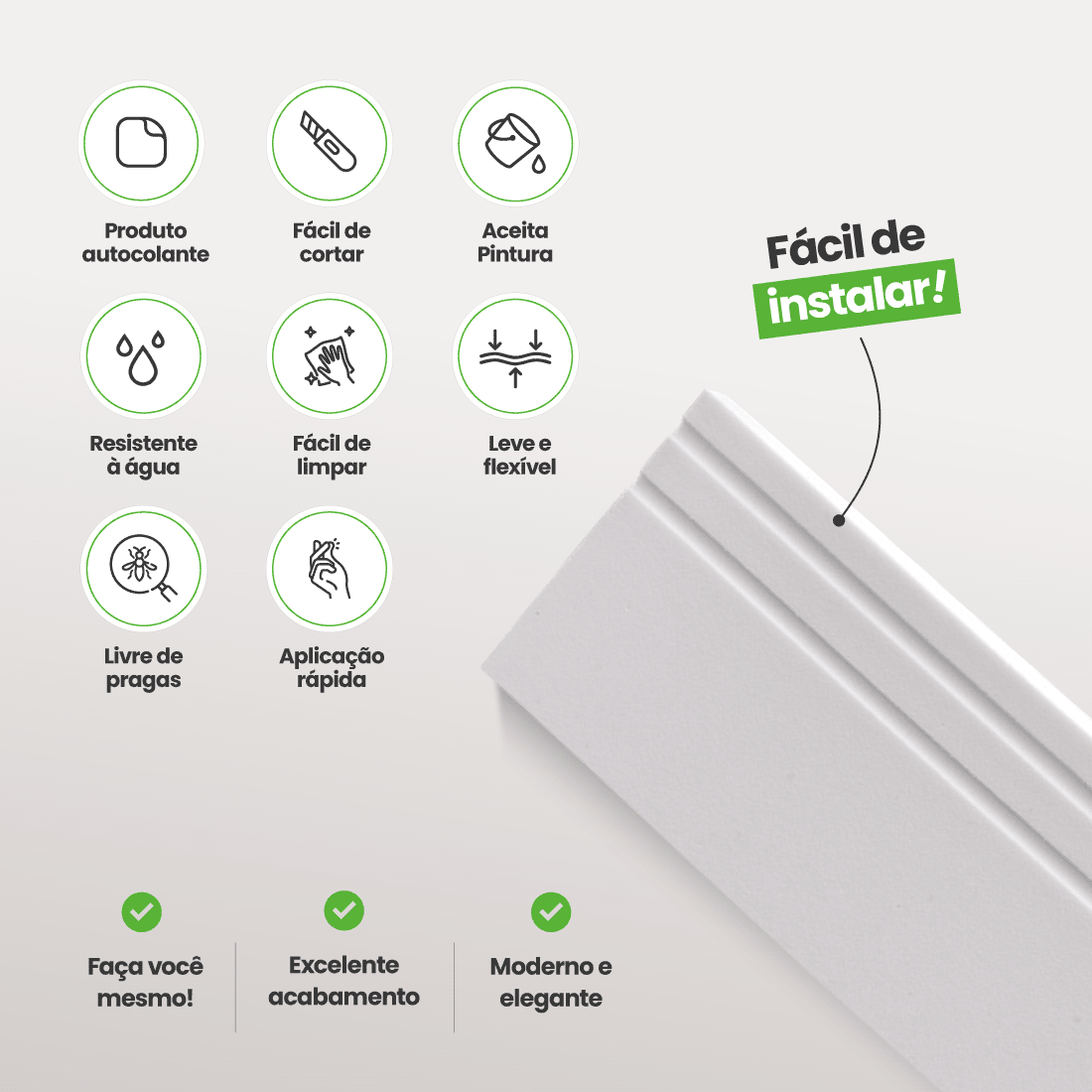 Rodapé de EVA Autocolante | RP07