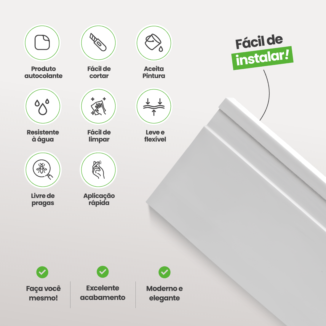 Rodapé de EVA Autocolante | RP16