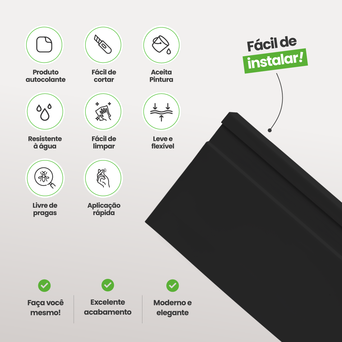 Rodapé de EVA Autocolante | RP16