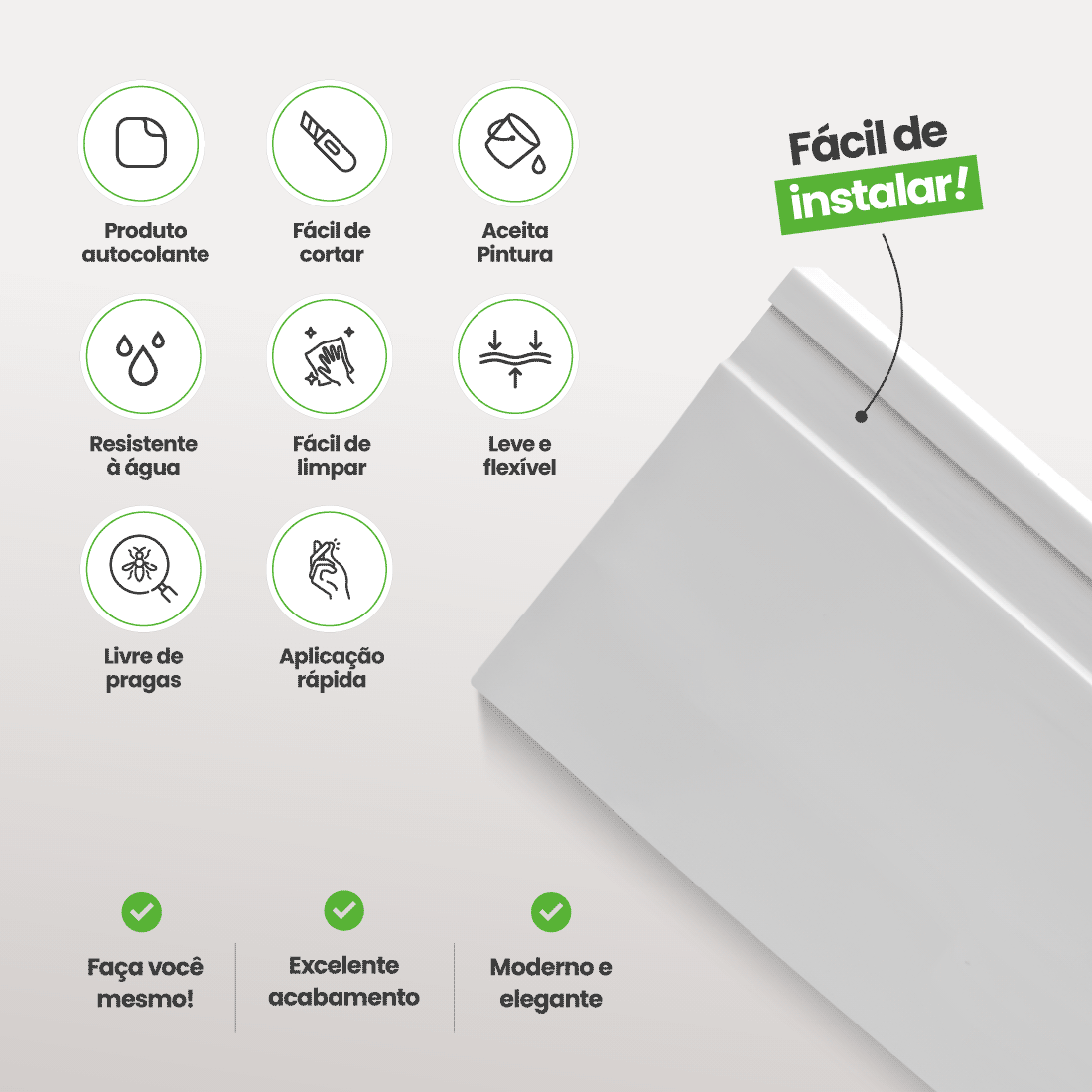 Rodapé de EVA Autocolante | RP16