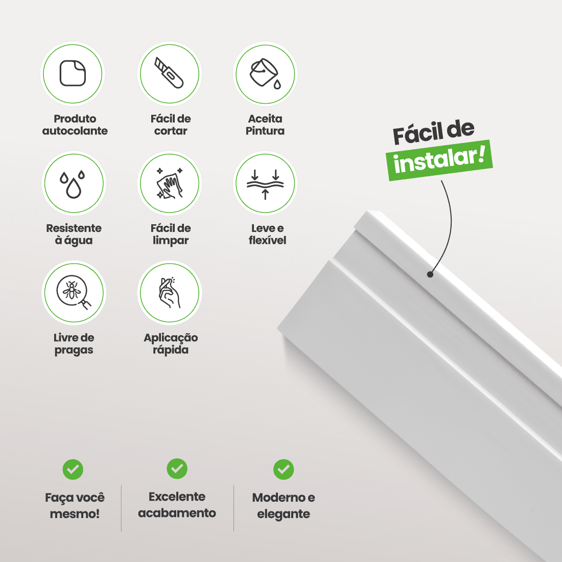 Rodapé de EVA Autocolante | RP16