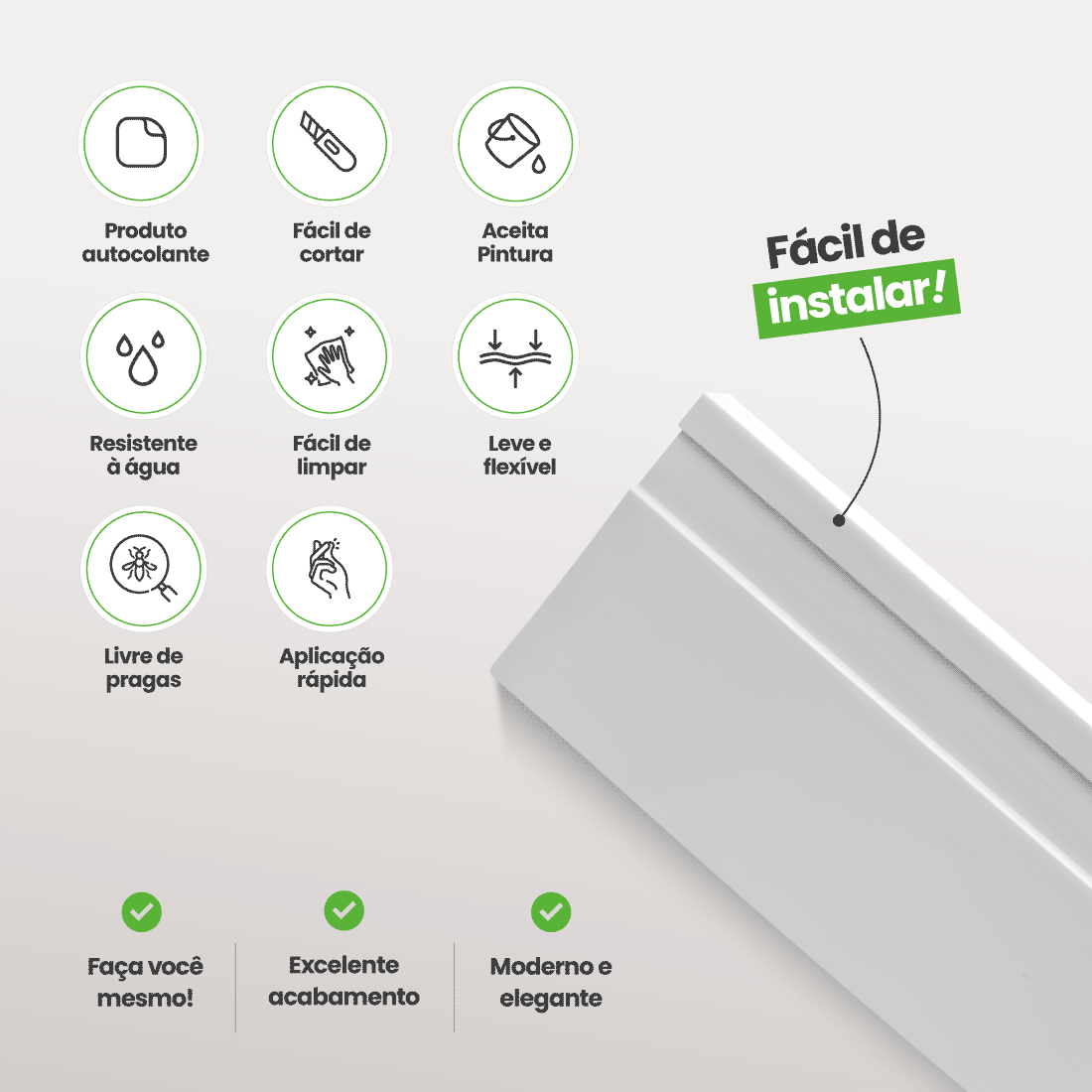 Rodapé de EVA Autocolante | RP16