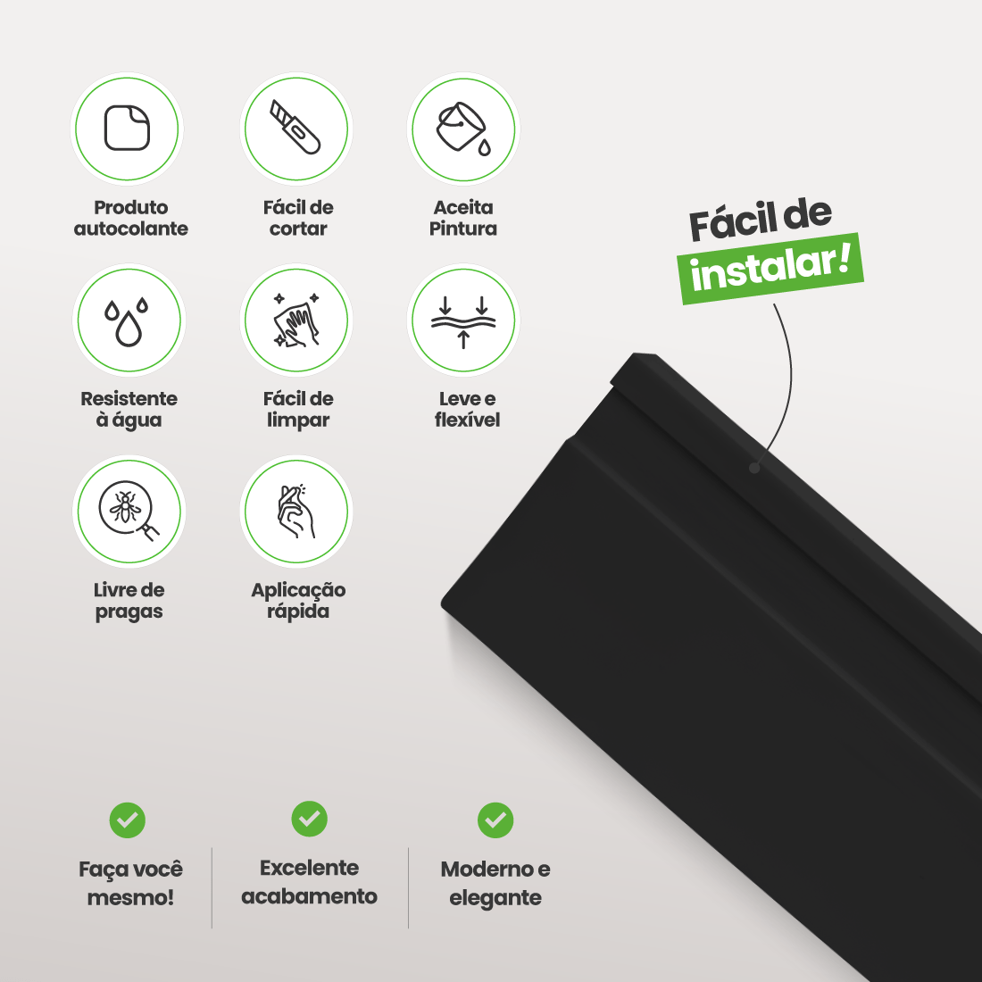 Rodapé de EVA Autocolante | RP16