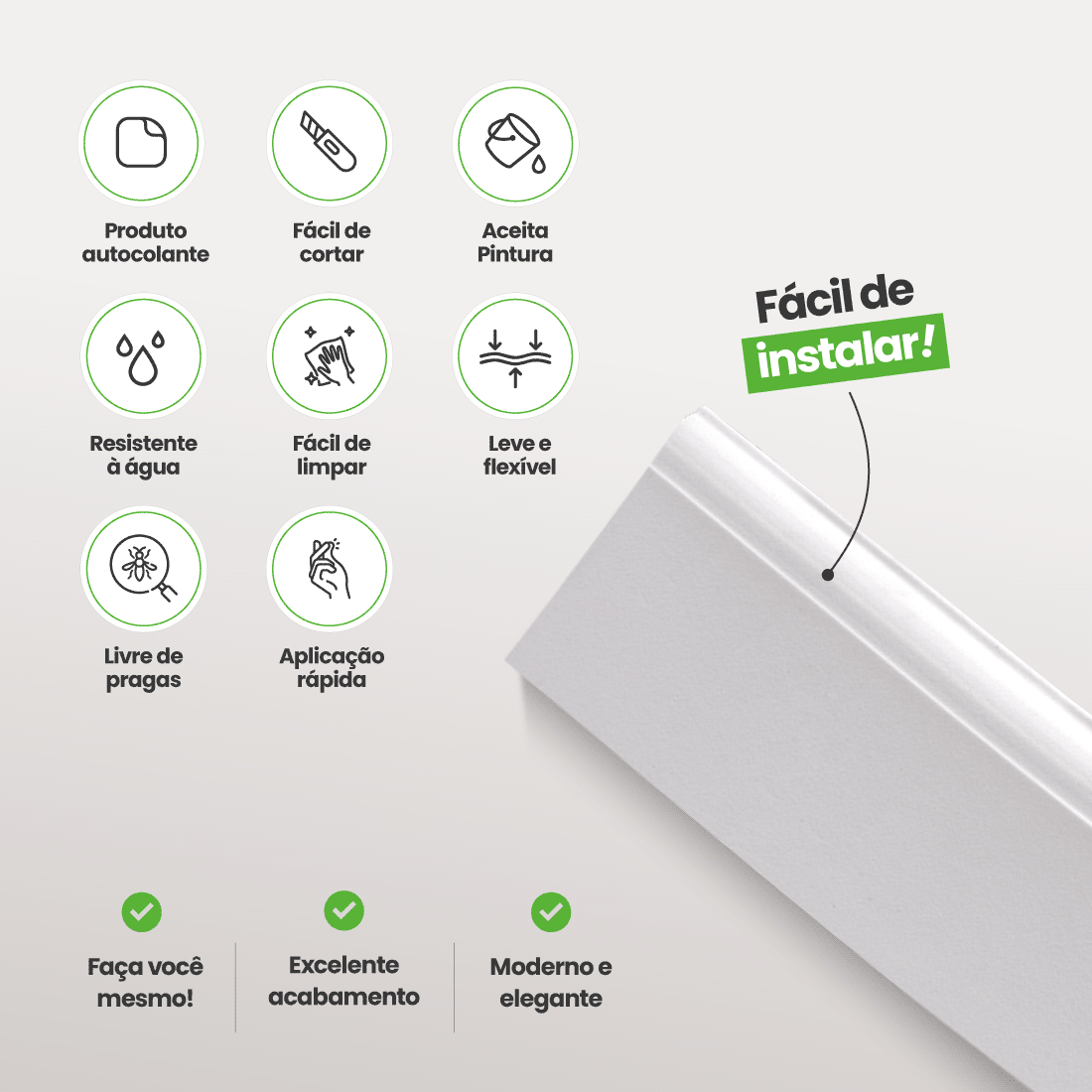 Rodapé de EVA Autocolante | RP52