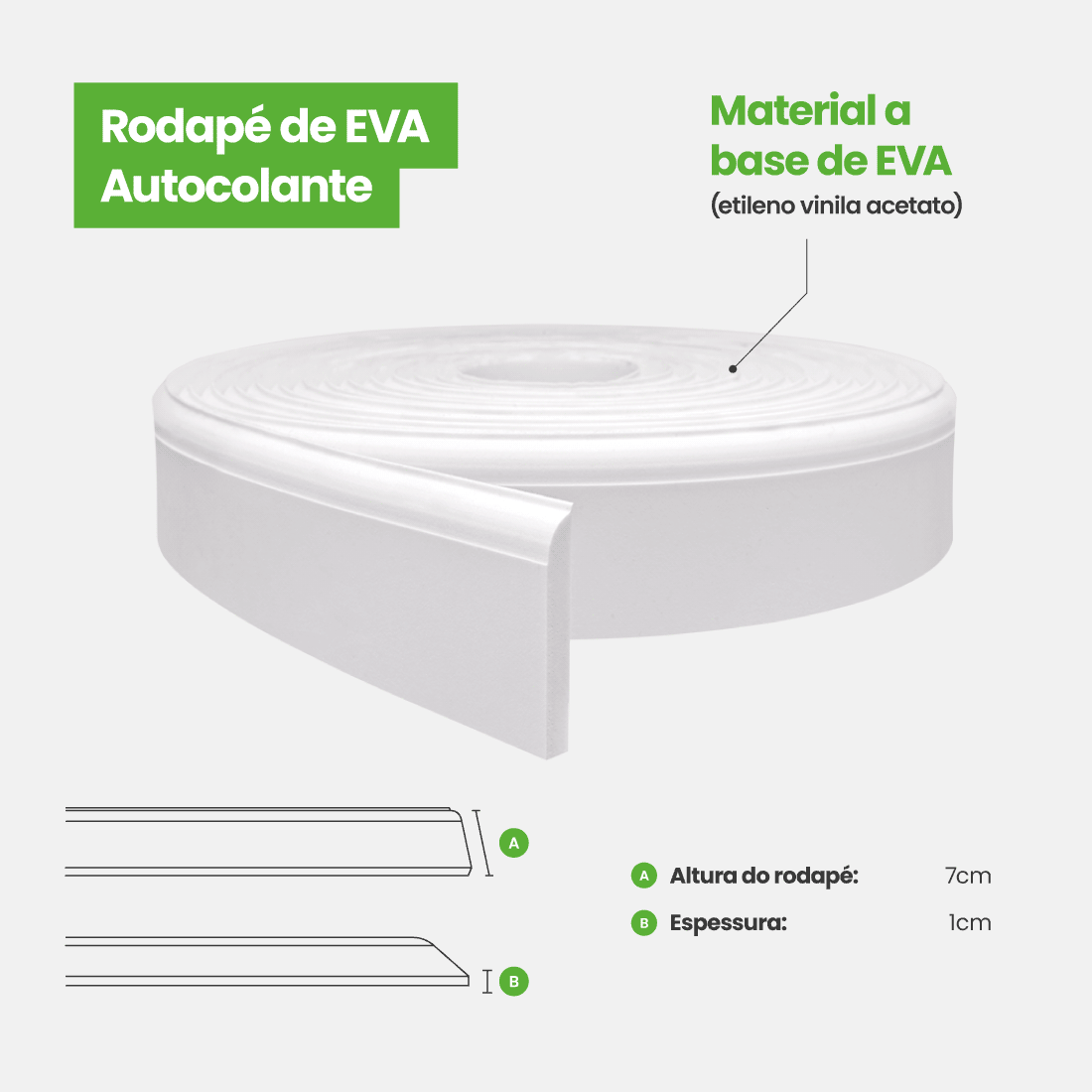Rodapé de EVA Autocolante | RP52