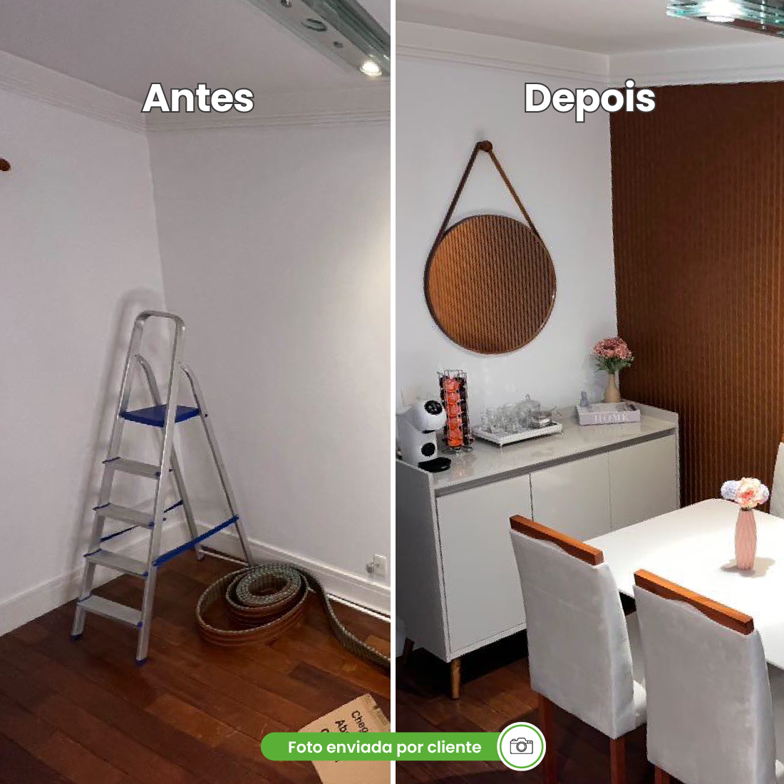 Painel Ripado Laminado de EVA Autocolante | Linha Urban