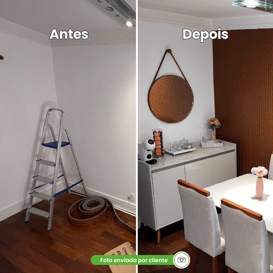 Painel Ripado Laminado de EVA Autocolante | Linha Urban