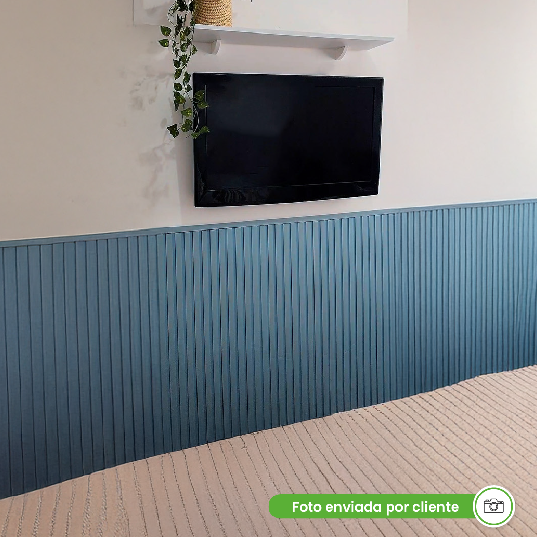 Painel Ripado Laminado de EVA Autocolante | Linha Play
