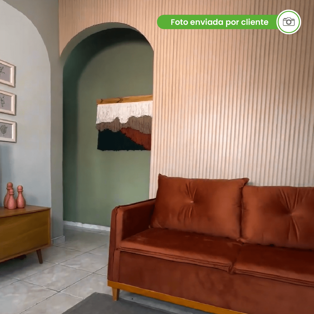 Painel Ripado Laminado de EVA Autocolante | Linha Madeto | Meu Rodapé