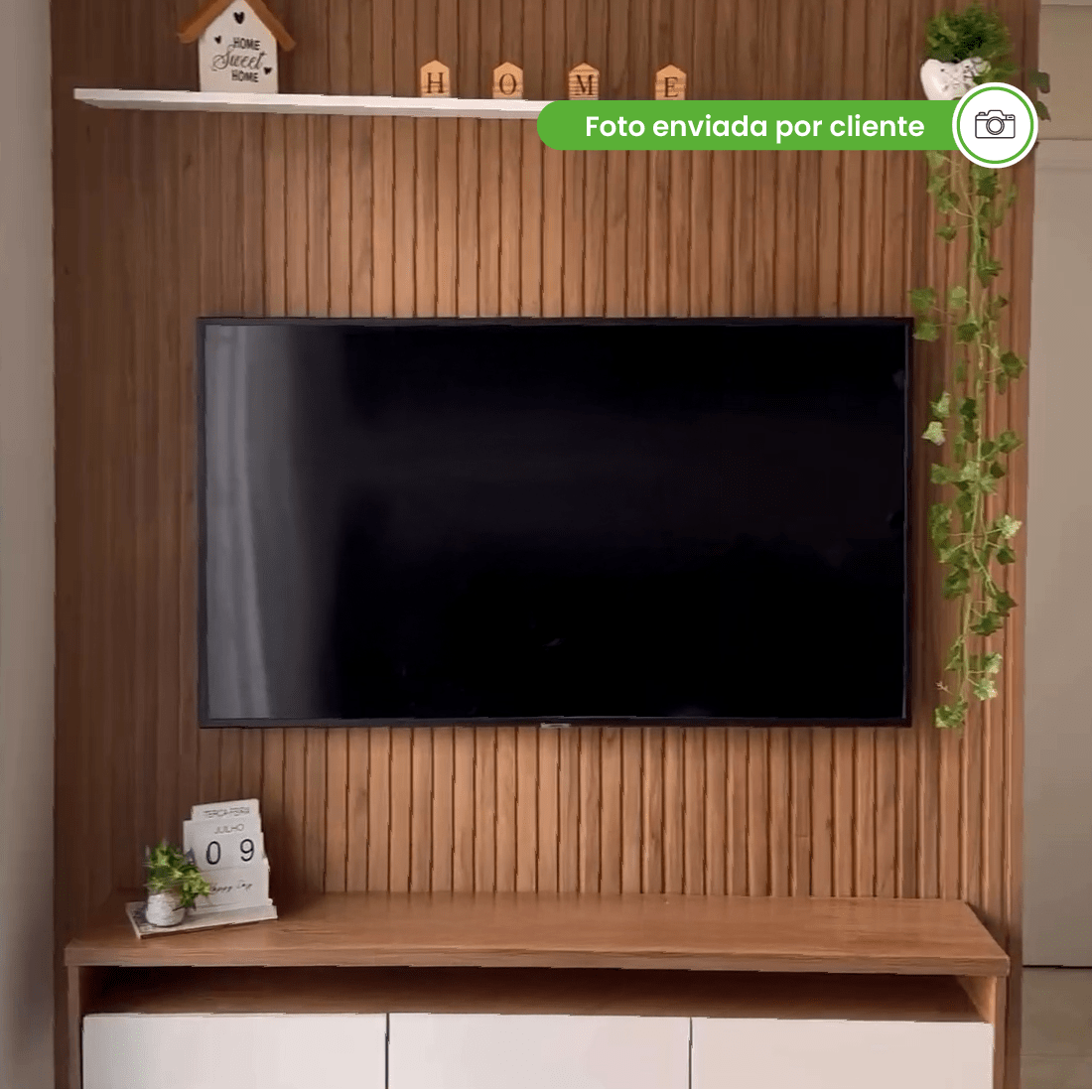 Painel Ripado Laminado de EVA Autocolante | Linha Madeto | Meu Rodapé