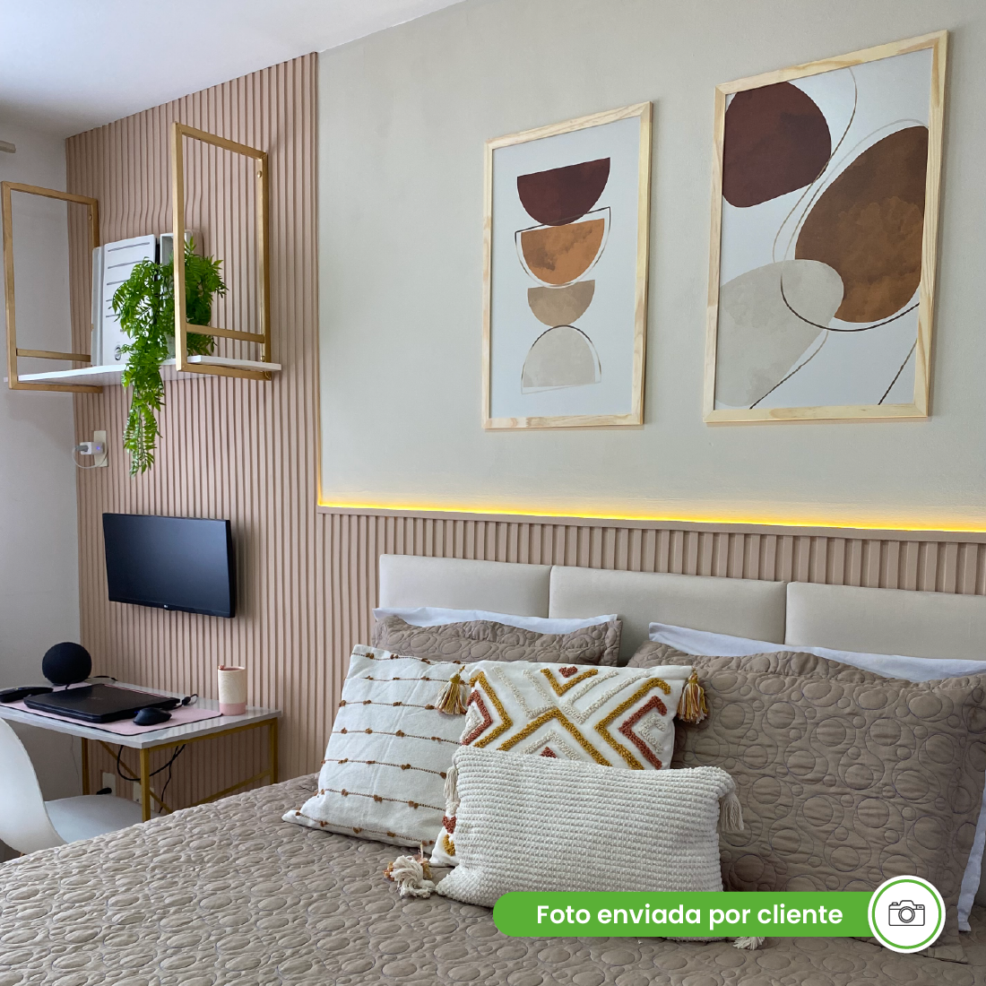 Painel Ripado Laminado de EVA Autocolante | Linha Play